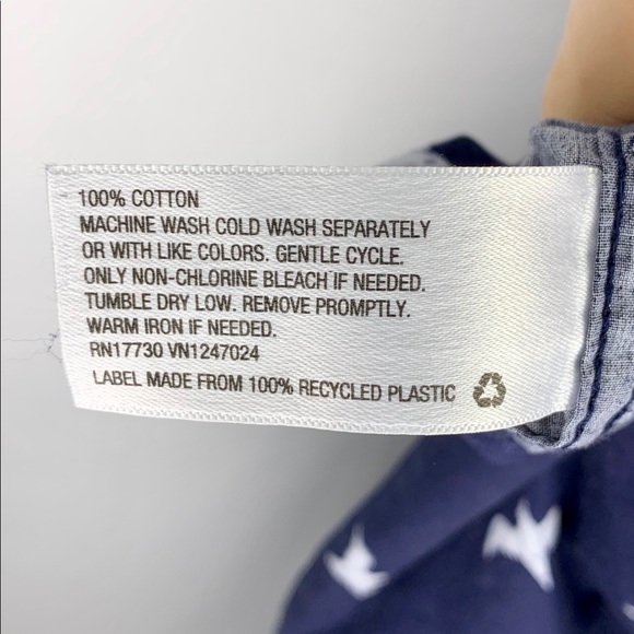 Merona Navy Seagull Small Shirt - Picture 5 of 5